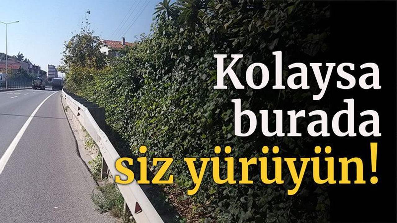 Kolaysa burada siz yürüyün!